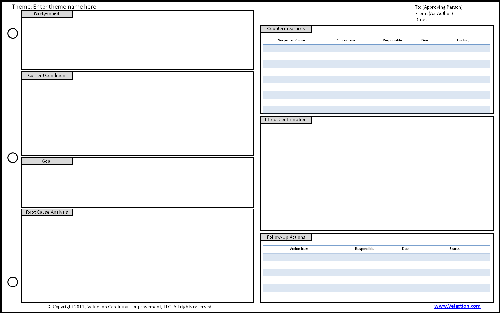 A3 problem solving template