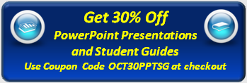 Get 30% off on PowerPoint Presentations and Student Guides Through Oct 31, 2010