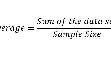 Equation to determine the Average